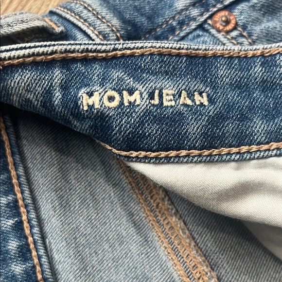 American Eagle Outfitters Women's High Rise Distressed Jeans - Blue - Picture 6 of 8